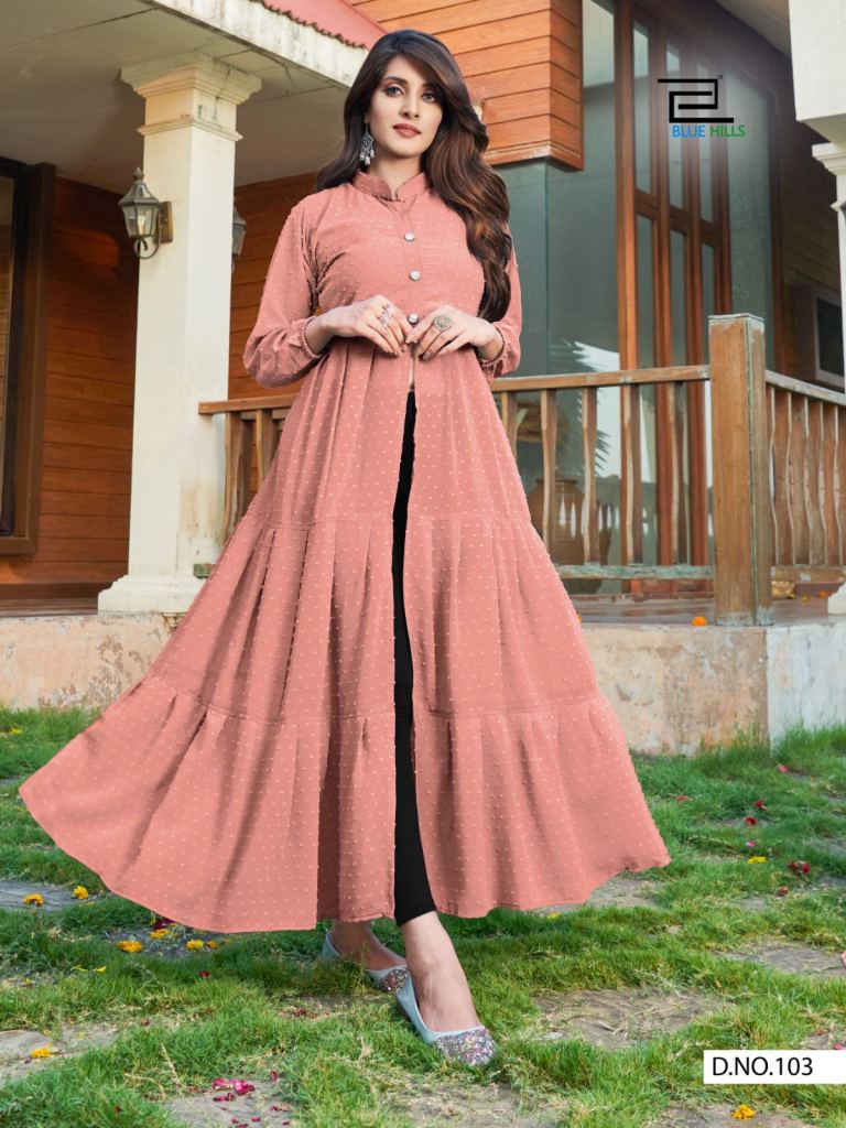 RANI BHATIYANI - KHUBSURAT VOL 1 - 14 KG RAYON WITH FOIL PRINT GOWN PATTAN  KURTI BY RANI BHATIYANI BRAND WHOLESALER AND DEALER