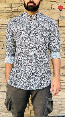 AWESOME RAYON SHORT PRINTED KURTA FOR MEN