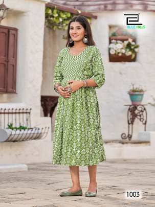 GOOD NEWZ - COTTON FEEDING AND MATERNITY KURTI 