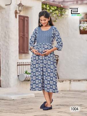 GOOD NEWZ - COTTON FEEDING AND MATERNITY KURTI 