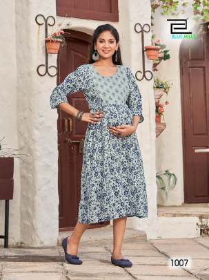 GOOD NEWZ - COTTON FEEDING AND MATERNITY KURTI 