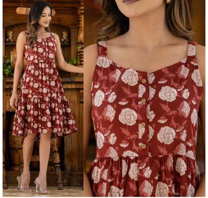 Cotton Floral Casual Wear Kurti