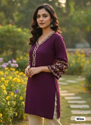 Designer Embroidery Kurti Export from India