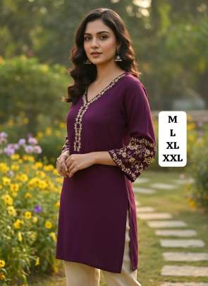 Designer Embroidery Kurti Export from India