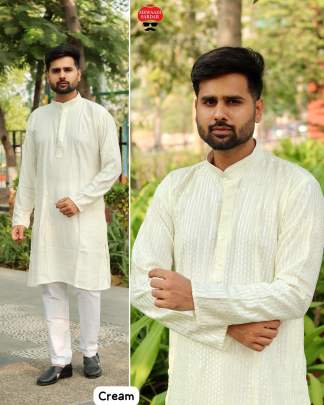 Embroidered Men Kurta 