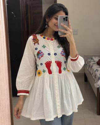 Ethnic Embroidery Tops for Garba