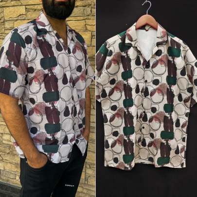 FANTABULOUS POP CORN PRINTED SHIRT FOR MEN