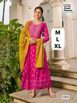 Fashionable Pink Gown For Ladies