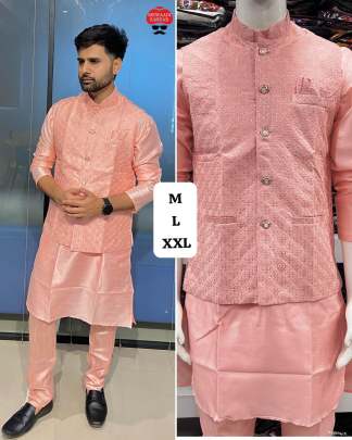 Festival kurta set with jacket