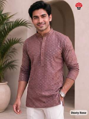 Full Sleeve designer Chikankari Short kurta | casual, Navratri, ganpati, diwali, festive ethnic wear