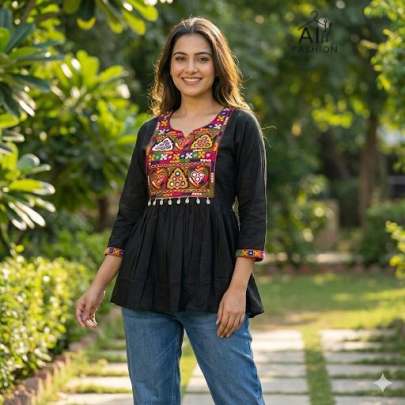 Heavy Rayon Ethnic Top