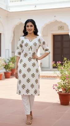Indian rayon kurti for women