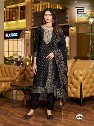 JASMIN 3.0 - RAYON WITH EMBROIDERY WORK TOP BOTTOM DUPATTA SET