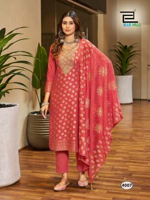 JASMIN 3.0 - RAYON WITH EMBROIDERY WORK TOP BOTTOM DUPATTA SET