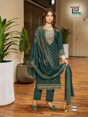 JASMIN 3.0 - RAYON WITH EMBROIDERY WORK TOP BOTTOM DUPATTA SET