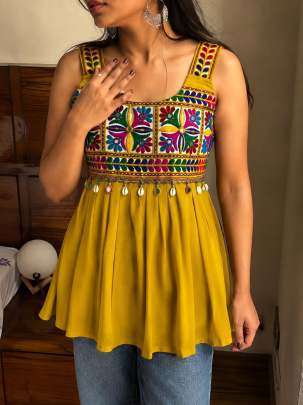 Kodi lace top, Gujarati Navratri top
