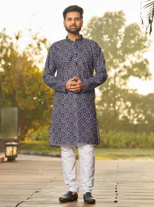 Manufacturer of Printed Kurta For Men