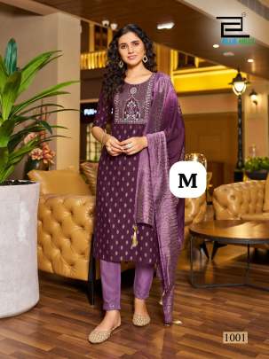 Manufacturer of Rayon embroidery work kurti bottom dupatta