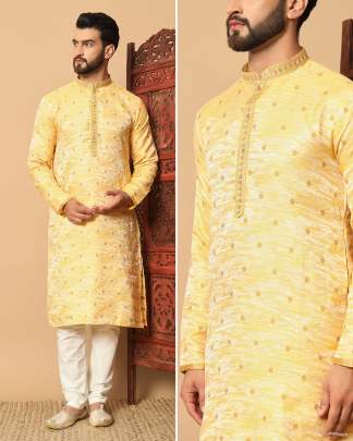 Party Wear Jacquard Kurta Set