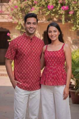 Perfect Couple Combo Summer Tops & Shirt Kurta