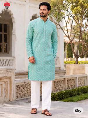 Premium Chikan Kurta for Men
