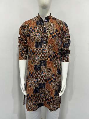 Printed rayon kurta