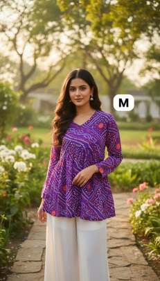 Pure Georgette Top Supplier