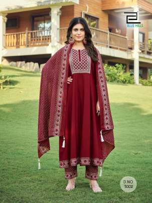 QUEEN 3.0 - RAYON TOP BOTTOM DUPATTA 3 PIECE SET