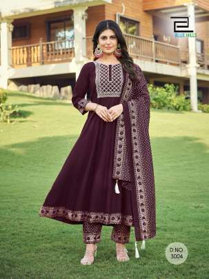 QUEEN 3.0 - RAYON TOP BOTTOM DUPATTA 3 PIECE SET