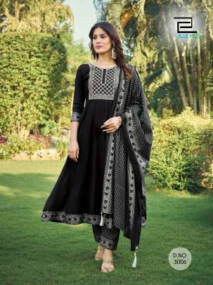 QUEEN 3.0 - RAYON TOP BOTTOM DUPATTA 3 PIECE SET