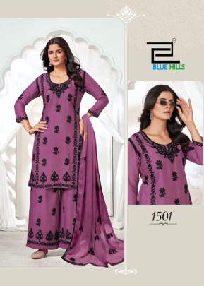 Rayon kurti with heavy thread work
