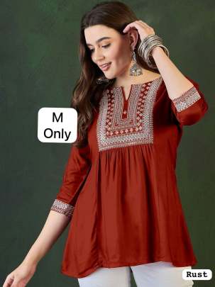 Rayon short tops for women 