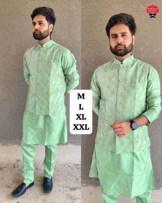 Ready to Wear Kurta Koti Pant Combo