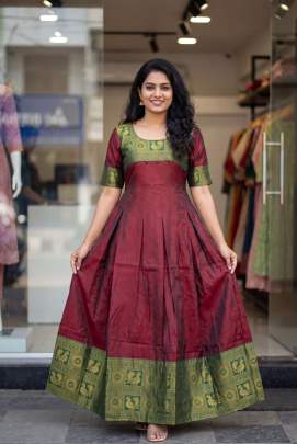 South Indian Traditional Silk Gown for Women