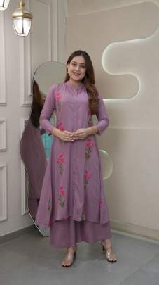Trending kurti palazzo set 2025
