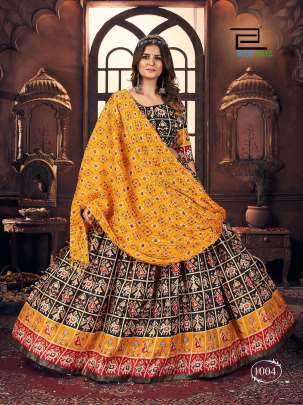 UTSAV 2 - READY TO WEAR HEAVY COTTON SATIN LEHENGA-BLOUSE DUPATTA SET