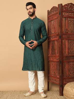 Woven Design Men Kurta