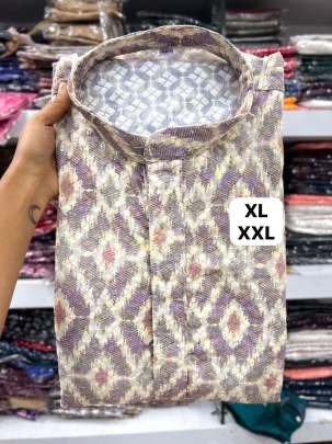 Heavy Cotton Schiffli Kurta