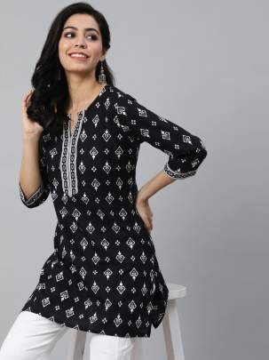 cotton short kurti for women