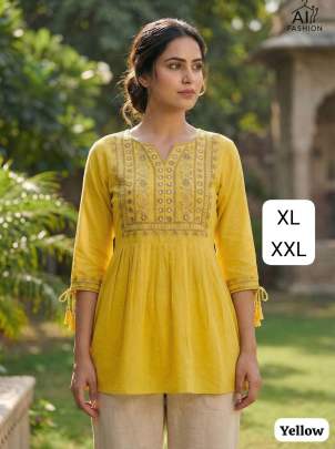 heavy rayon embroidered top