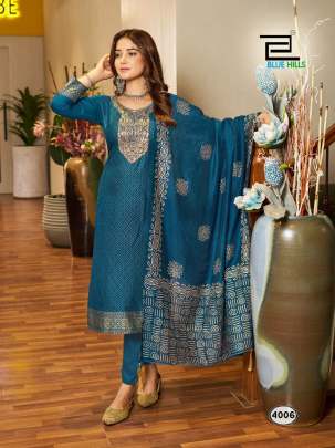 JASMIN 3.0 - RAYON WITH EMBROIDERY WORK TOP BOTTOM DUPATTA SET