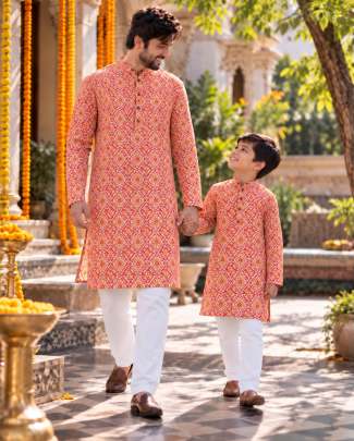 kids and adult kurta set