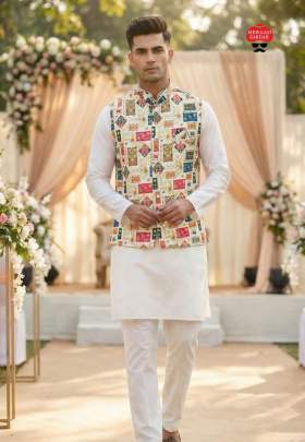 Royal Kurta Koti Set Perfect for Wedding & Festive Occasions