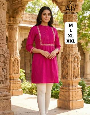 Short Tops with Heavy Embroidery