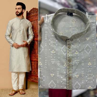 Heavy Jacquard Ethnic Kurta