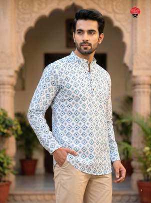 casual full sleeves kurta for men