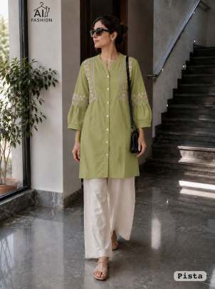 short top with palazzo, embroidered kurti set, embroidery work kurti