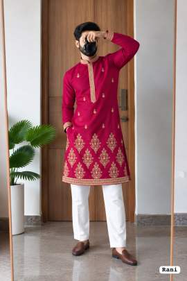 stylish kurta pyjama set, premium kurta collection, boutique finish kurta